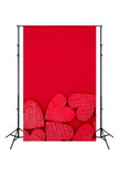 Valentine's Day Gifts Love Hearts Red Backdrop for Studio J03221