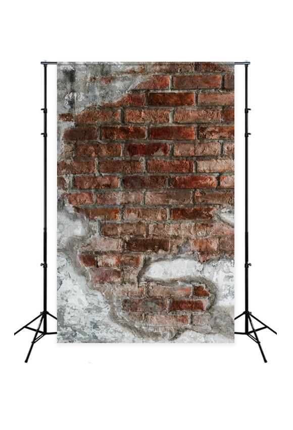 Toile de fond photo mur de briques cassées grunge J03783
