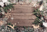 Décorations de Noël en bois Photographie Toile de fond KAT-183
