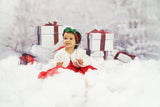 Arbre de Noël Cadeaux de neige Fond de photographie KAT-38