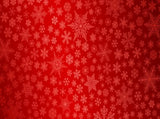 Snowflake Red Background Christmas Backdrops KAT-44