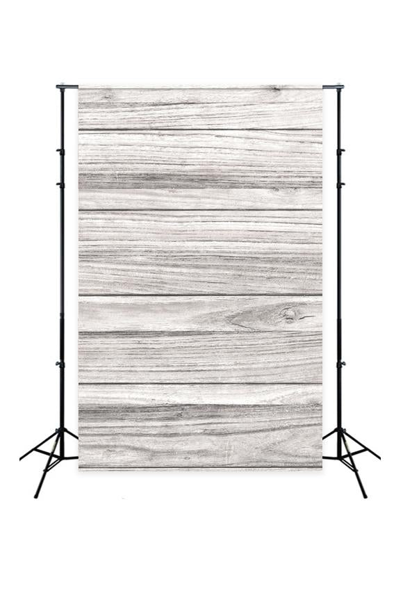 Toile de fond de décoration murale en bois rétro gris pour fête LM-00085