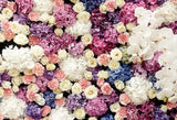 Belle Toile de fond de mur de fleurs pour photomaton LM-H00116