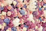 Toile de fond de photographie de mur de fleurs pour les événements LM-H00237