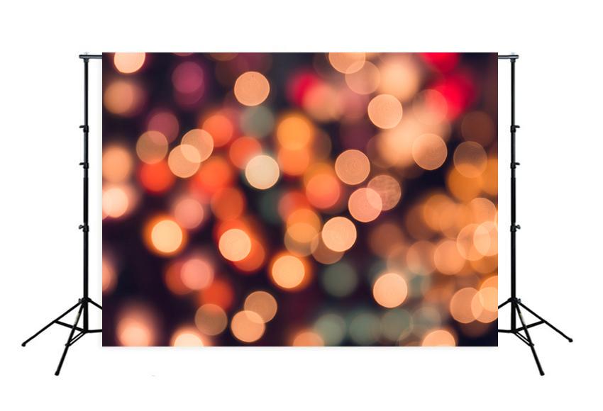 Bokeh Lights Dark Background Photo Backdrop M104