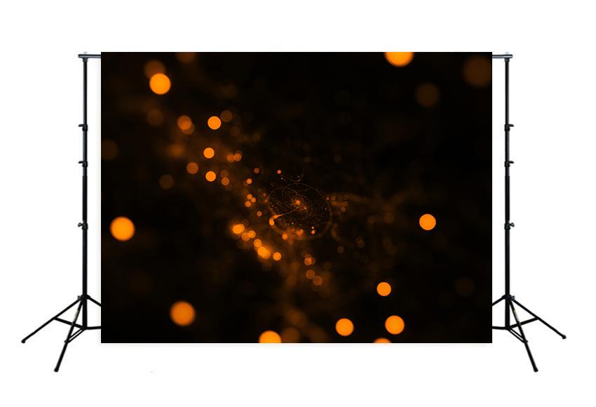Bokeh Sparkle Golden Bursting Particles Backdrop for Photos M110