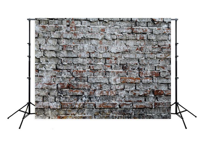 Grey Brick Wall Grunge Backdrop for Photo Booth M272