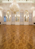Luxury Castle Elegant European Palace Interior Droplights Backdrops for Photos MR-2156