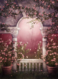 Flower Arch  Green Vine Fantasy Photography Backdrop MR-2236