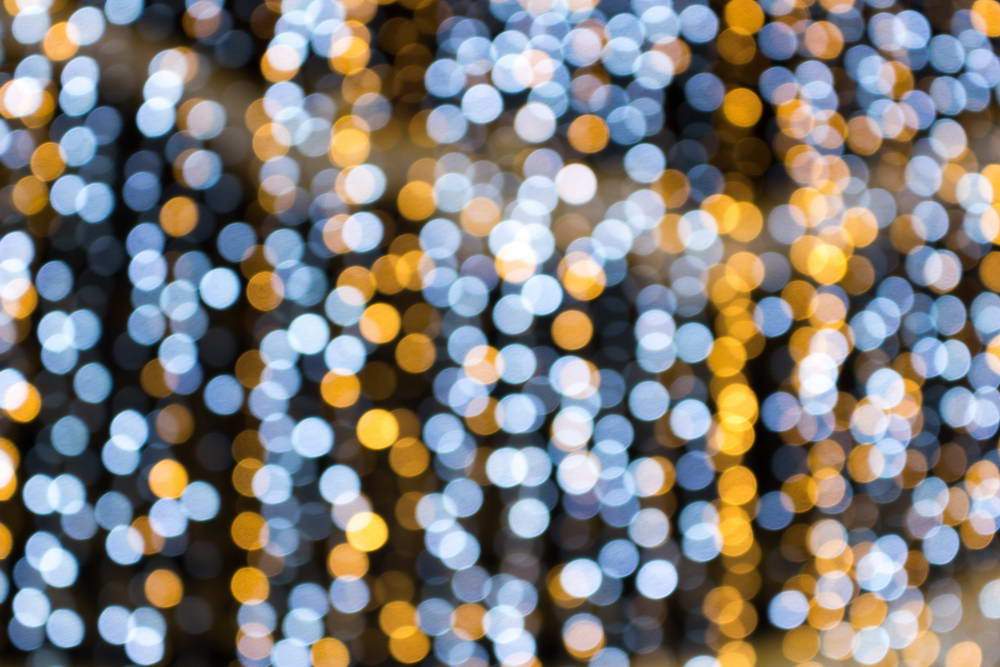 Bokeh Sequin Light Blue Yellow Photography Backdrop MR-2264