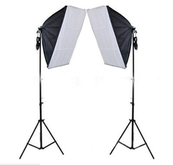 Photographie Lumière 2 Pièces Kit d'éclairage Softbox avec 185W Ampoules  BP1691