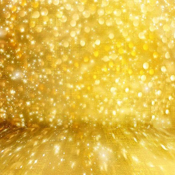 Bokeh Golden Glitter Backdrop for Photo Studio S-2900