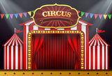 Circus Red Tent Carnival Photography Backdrop