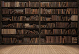 Vintage Books Library Bookshelves Photography Backdrop