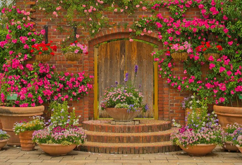 Beautiful Botany Garden Spring Flowers Photography Backdrops