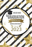 Remise des diplômes Congrqaulations Graduates 2023 Photo Backdrop SH-260