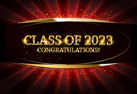 Fond de photo de bannière de félicitation de fête de remise des diplômes 2023 SH-270
