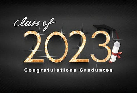 Toile de fond photo Bannière de remise des diplômes Félicitations Diplômés SH-273