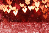 Sparkle Valentine's Day Background Hearts Photo  Backdrop SH522