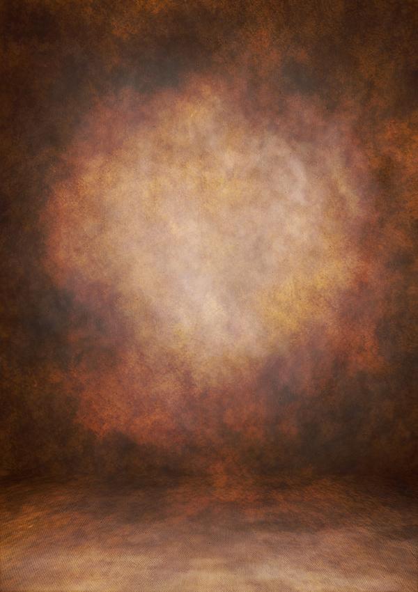 Vintage Brown Yellow Abstract Blurry Photography Backdrop for Portrait Shots