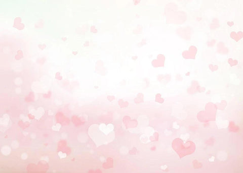 Bokeh Hearts Romantic Valentine Photo Booth Backdrops VAT-26