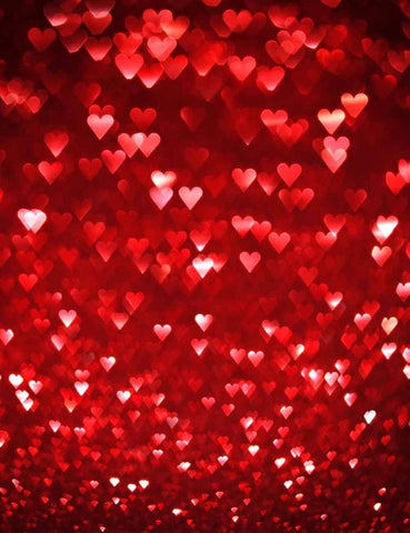 Red Hearts Love  Valentine Backdrop for Photography VAT-31