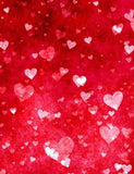 Red Love Hearts  Valentine Backdrop for Photo Booth VAT-32