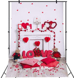 Fond de décorations de salle de photo de fête de la Saint-Valentin VAT-45