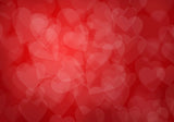 Red  Love Hearts Photo Studio Backdrops VAT-8