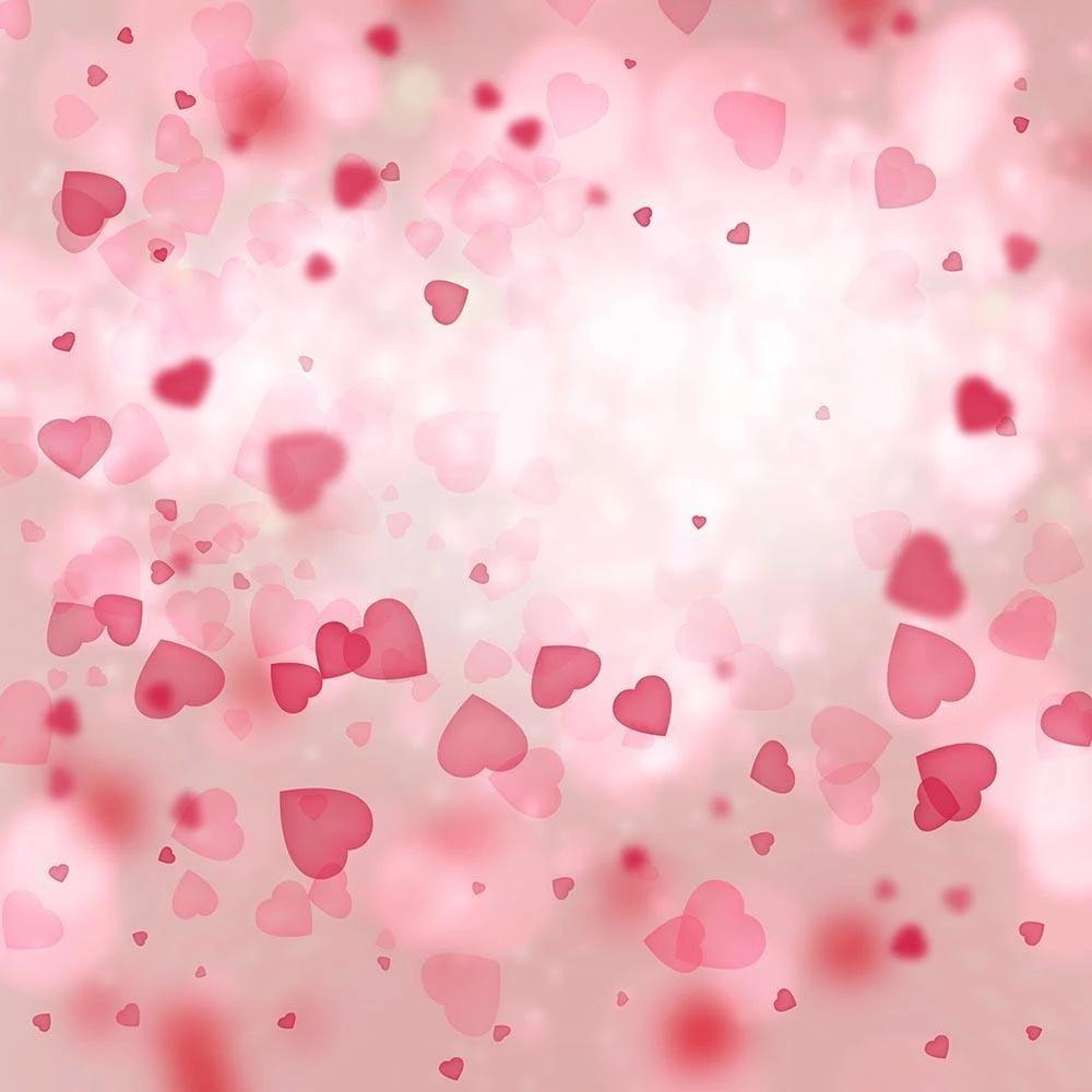 Bokeh Red Hearts  Background  Valentine's Backdrop  VAT-9