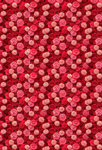 Red Rose Flower Backdrop for Photo Studio ZH-94