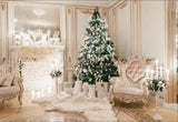 Interior Room Christmas Tree Gifts Decoration Photography Backdrop KAT-60