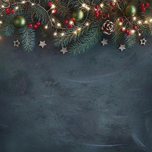 Christmas Decoration Blue Backdrop For Studio Photography