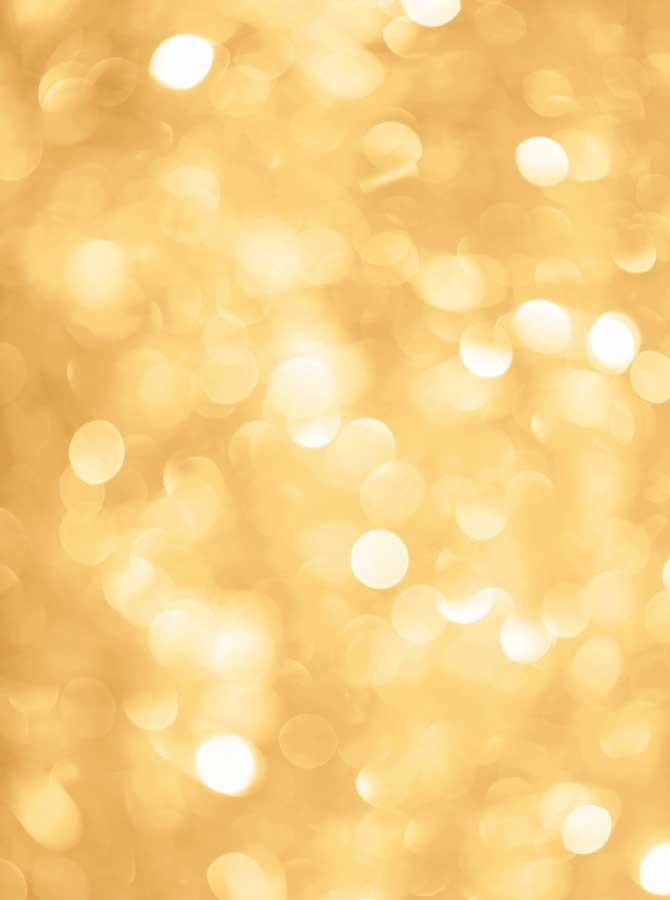 Gold Blurred Bokeh Backdrop For Photo Studio KAT-89