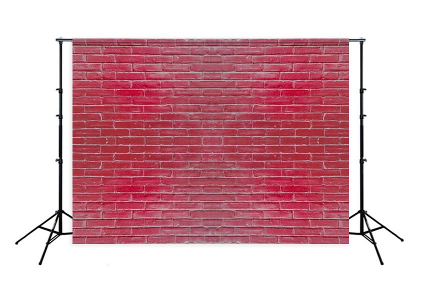 Toile de fond de texture de mur de brique rouge pour la photographie D-248