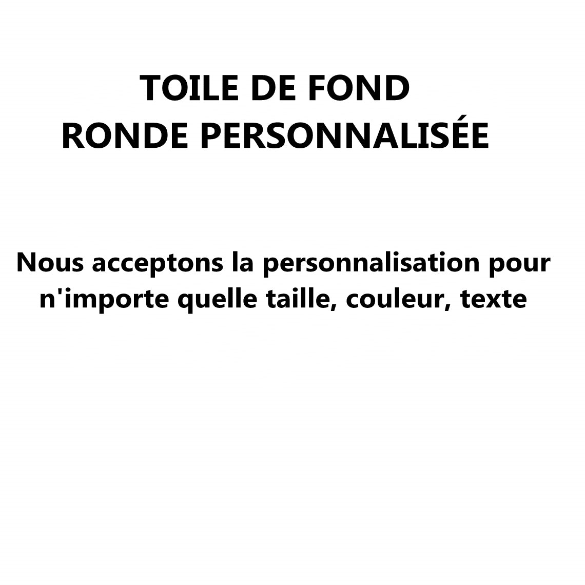 Bannière de photographie de logo répétitif rond personnalisé