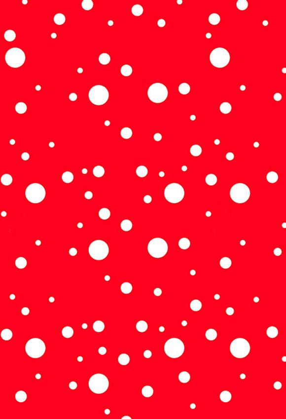 Valentine's Day White Dots Red Photography Backdrop LV-045