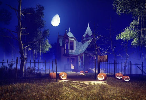 Festival Backdrops Halloween Backdrops Silent House Background IBD-H19045